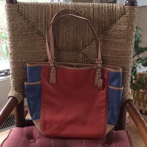 Coach leather tote
